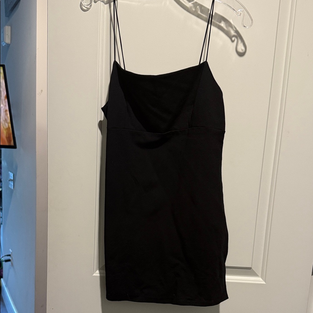Elegant Black Women's Mini Dress